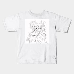 ikki the phoenix in saint seiya myth cloth anime arts Kids T-Shirt